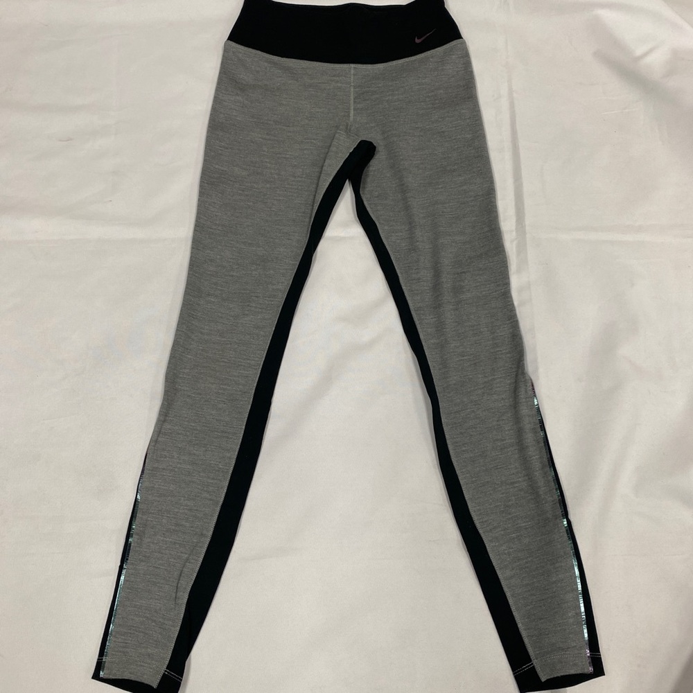 Nike Dri-Fit Heather Gray/Black Leggings